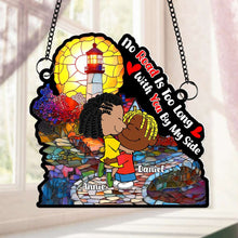 Load image into Gallery viewer, Personalized Suncatcher Ornament for Couples | Unique Valentine's Day Gifts Ornament PopCulturePrints