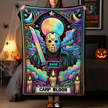 Load image into Gallery viewer, Welcome to Halloween - Personalized Blanket for Fans of Spooky Culture Blanket PopCulturePrints