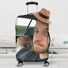 Load image into Gallery viewer, Personalized Funny Photo Luggage Cover – Ideal Gift for Upcoming Trips Luggage Covers PopCulturePrints