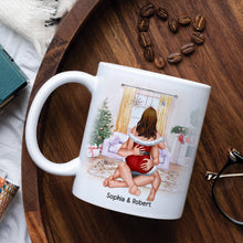 Load image into Gallery viewer, Personalized Naughty Christmas Mug for Couples - Fun Gift for Him/Her Coffee Mug PopCulturePrints