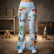 Load image into Gallery viewer, “Adventure Awaits!” - Friendship Adventure Flare Leggings - Personalized Gift for Friends and Loved Ones Shorts and Pants PopCulturePrints