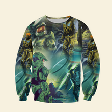 Load image into Gallery viewer, Galactic Warrior Hawaiian 3D Shirt AOP Products PopCulturePrints