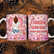 Load image into Gallery viewer, Personalized Naughty Couple Coffee Mug - 'I Fucking Love You' Coffee Mug PopCulturePrints