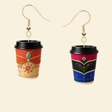 Load image into Gallery viewer, Coffee Princess Earrings - Personalized Gifts for a Magical Touch Earrings PopCulturePrints