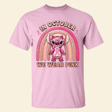Load image into Gallery viewer, In October We Wear Pink – Personalized Breast Cancer Awareness Shirt Shirts PopCulturePrints