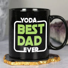 Load image into Gallery viewer, Personalized Best Dad Mug with Yoda and Kids Names Coffee Mug PopCulturePrints