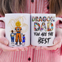 Load image into Gallery viewer, Personalized Dragon Dad Mug - Custom Anime-inspired Gift Coffee Mug PopCulturePrints