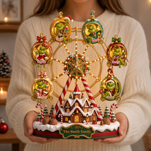 Load image into Gallery viewer, “Celebrate the Joy of Family!” - Kids Ferris Wheel Christmas Acrylic Light Box - Personalized Gift for Everyone