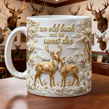 Load image into Gallery viewer, “An Old Buck and His Sweet Doe” - Precious Deer & Doe Couple Coffee Mug, Personalized Gift for Couples Coffee Mug PopCulturePrints