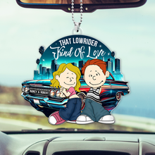 Load image into Gallery viewer, Personalized Lowrider Car Ornament for Couples - Unique Gift Ornament PopCulturePrints