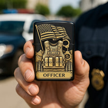 Load image into Gallery viewer, "A Badge of Honor – Personalized Police Lighter - Gift for Officers, Law Enforcement & First Responders" Lighter PopCulturePrints