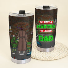 Load image into Gallery viewer, Father's Day Personalized Tumbler - Master Dad Design Tumbler Cup PopCulturePrints