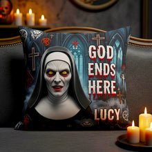 Load image into Gallery viewer, Never Sleep Again - Personalized Halloween Villain Square Pillow for Fans Pillow PopCulturePrints