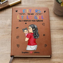 Load image into Gallery viewer, Letters To My Little Girl - Personalized Leather Journal for Moms & Grandmas Leather Journal PopCulturePrints