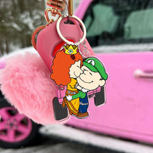 Load image into Gallery viewer, Personalized Keychain for Couples - Hugging in Love Keychains PopCulturePrints