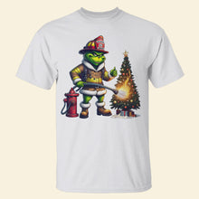 Load image into Gallery viewer, Personalized Firefighter Christmas Sweater - Heroic Holiday Edition Shirts PopCulturePrints