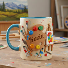 Load image into Gallery viewer, “Create Your Masterpiece!” Personalized Artist Coffee Mug - Custom Gift for Painting Lovers Coffee Mug PopCulturePrints