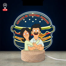Load image into Gallery viewer, Lettuce Be Together Forever - Personalized LED Light for Couples Led Night Light PopCulturePrints
