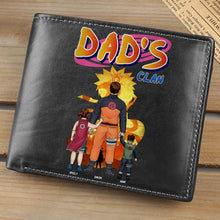 Load image into Gallery viewer, Custom PU Leather Wallet for Dad - Anime Clan Theme Leather Wallet PopCulturePrints