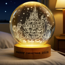 Load image into Gallery viewer, Together Family Moments Crystal Ball Night Light - Custom Personalized Gifts for Family Night Lights PopCulturePrints