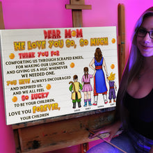 Load image into Gallery viewer, Personalized Super Mom Canvas Print - Custom Gifts for Mother's Day Poster & Canvas PopCulturePrints