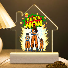 Load image into Gallery viewer, Super Mom Personalized LED Light - Dragon Warrior Theme Led Night Light PopCulturePrints