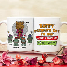 Load image into Gallery viewer, Turtley Awesome Dad Personalized Mug Coffee Mug PopCulturePrints