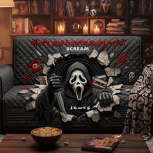 Load image into Gallery viewer, What's Your Favorite Scary Movie? - Horror Quilted Sofa Cover - Personalized Gifts for Movie Lovers Sofa Cover PopCulturePrints