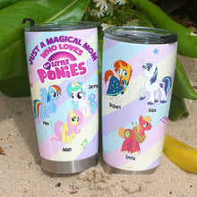 Load image into Gallery viewer, Personalized Magical Mom Tumbler - Little Ponies Design Tumbler Cup PopCulturePrints