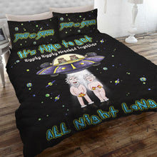 Load image into Gallery viewer, Custom UFO Theme Quilt Bed Set - Unique Valentine's Day Gifts for Couples Blanket PopCulturePrints