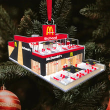 Load image into Gallery viewer, Personalized Fast Food Restaurant Acrylic Ornament Ornament PopCulturePrints