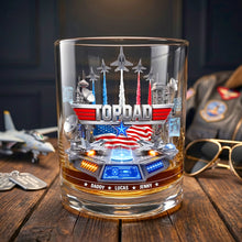 Load image into Gallery viewer, “The Best Dad Ever” - Personalized Sky Commander Round Glass - Custom Gift for Dads, Grandpas, and Father Figures Glass PopCulturePrints