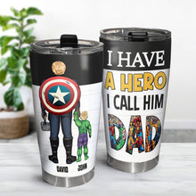 Load image into Gallery viewer, Custom Superhero Dad Tumbler - Personalized Gift Tumbler Cup PopCulturePrints