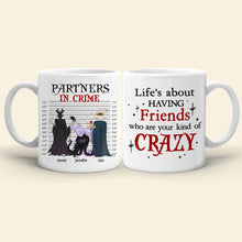 Load image into Gallery viewer, Partners in Crime Personalized Mug - Villain Friends Edition Coffee Mug PopCulturePrints