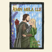 Load image into Gallery viewer, Personalized Couple's Blanket - Amin Mela Lle Blanket PopCulturePrints