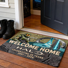 Load image into Gallery viewer, Celebrate Your Adventure – Sci-Fi Hero Anniversary Doormat – Personalized Gift Doormat PopCulturePrints