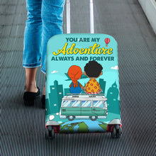 Load image into Gallery viewer, Personalized Adventure Luggage Cover for Couples Luggage Covers PopCulturePrints