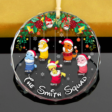 Load image into Gallery viewer, Personalized Family Christmas Ornament - Festive Pokémon Design Ornament PopCulturePrints