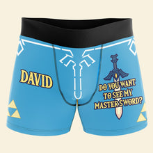 Load image into Gallery viewer, Custom Men's Boxers with Funny Master Sword Design Boxer Briefs PopCulturePrints
