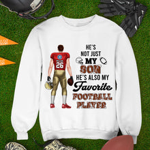 Load image into Gallery viewer, Personalized Mom Shirt - Favorite Football Player Design Shirts PopCulturePrints