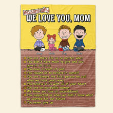 Load image into Gallery viewer, Personalized We Love You Mom Blanket | Perfect Gift for Mother's Day Blanket PopCulturePrints
