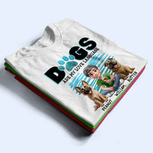 Load image into Gallery viewer, Dogs Are My Love Language 3D Effect - Personalized T-Shirt T-shirt PopCulturePrints