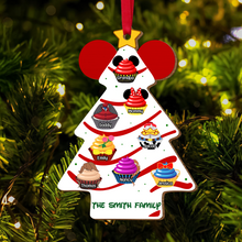 Load image into Gallery viewer, Personalized Family Cupcake Christmas Tree Ornament Ornament PopCulturePrints