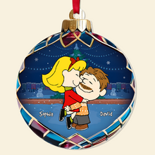 Load image into Gallery viewer, Custom Cartoon Couple Christmas Ornament - Personalized Holiday Gift for Valentine's Day Gifts Ornament PopCulturePrints