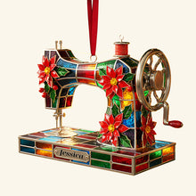 Load image into Gallery viewer, Sewing Lovers' Delight: Personalized Christmas Ornament Ornament PopCulturePrints
