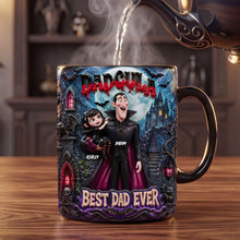 Load image into Gallery viewer, Best Dad Ever: Cool Dracula Dad Magic Mug - Personalized Gift for Dad Coffee Mug PopCulturePrints