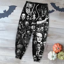 Load image into Gallery viewer, Horror Fans Jogger Sweatpants - Unique Prints for Movie Buffs Shorts and Pants PopCulturePrints