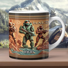 Load image into Gallery viewer, Halo Infinite 3D Effect Gamer Mug - Customizable Coffee Mug PopCulturePrints