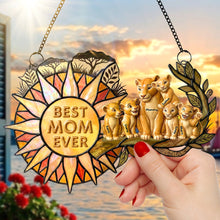 Load image into Gallery viewer, "Best Mom Ever" - Personalized Suncatcher Ornament - Thoughtful Gift For Moms, Grandmas & Caregivers Ornament PopCulturePrints