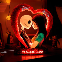 Load image into Gallery viewer, Romantic Skeleton Couple Light Box - Personalized Gift for Couples Light Box PopCulturePrints